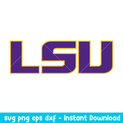 LSU Tigers Logo Svg, LSU Tigers Svg, NCAA Svg, Png Dxf Eps Digital File