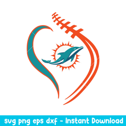 Miami Dolphins Sport Svg, Miami Dolphins Svg, NFL Svg, Png Dxf Eps Digital File