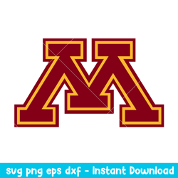Minnesota Golden Gophers Logo Svg, Minnesota Golden Gophers Svg, NCAA Svg, Png Dxf Eps Digital File