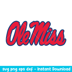 Mississippi Rebels Logo Svg, Mississippi Rebels Svg, NCAA Svg, Png Dxf eps Digital File