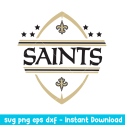 New Orleans Saints Baseball Svg, New Orleans Saints Svg, NFL svg, Png Dfx Eps Digital File