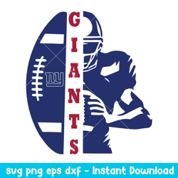 New York Giants Player Football Logo Svg, New York Giants Svg, NFL Svg, Png Dxf Eps Digital File