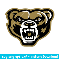 Oakland Golden Grizzlies Logo Svg, Oakland Golden Grizzlies Svg, NCAA Svg, Png Dxf Eps Digital File