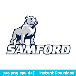 Samford Bulldogs Logo Svg, Samford Bulldogs Svg, NCAA Svg, Png Dxf Eps DIgital File