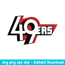 San Francisco 49ers Svg, San Francisco 49ers Logo Svg, NFL Svg, Png Dxf Eps Digital File