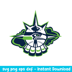 Seattle Seahawks Team Logo Svg, Seattle Seahawks Svg, NFl Svg, Png Dxf Eps Digital File