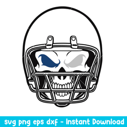 Skull Helmet Indianapolis Colts Svg, Indianapolis Colts Svg, NFL Svg, Png Dxf Eps Digital File