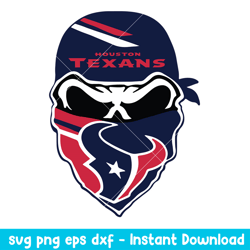 Skull Mask Houston Texans Logo Svg, Houston Texans Svg, NFL Svg, Png Dxf Eps Digital File
