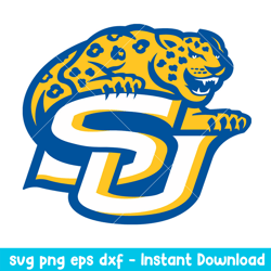 Southern Jaguars Logo Svg, Southern Jaguars Svg, NCAA Svg, Png Dxf Eps Digital File