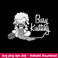 Busy Kuitting Svg, Sheep Animal Svg,  Png Dxf Eps File