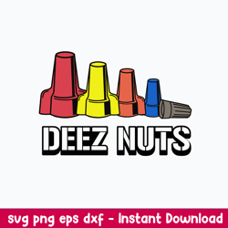 Deez Nuts Electrician Svg, Funny Electrician Humor Engineer Svg, Png Dxf Eps File