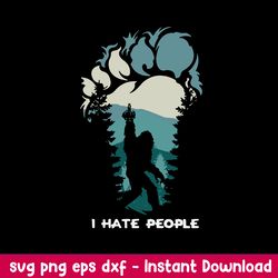 I Hate People Svg, Gorillas Svg, Png Dxf Eps File