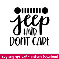 Jeep Hair Dont Care 1, Jack Face Svg, Smiling Jack Svg, Nightmare Svg, Halloween Svg, png, eps, dxf file