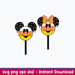 Mouse Head Candy Corns Svg, Mickey Mouse Svg, Minie Mouse Svg, Disney Svg, Png Dxf Eps File