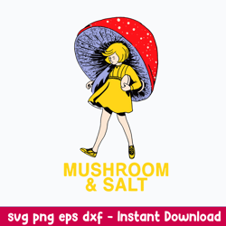 Mushroom And Salt Svg, Mario Mushroom Svg, Png Dxf Eps Digital File