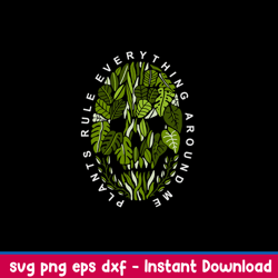 Plants Rule Everything Around Me Svg, Png Dxf Eps File