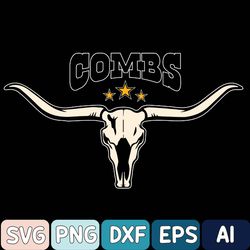 Combs Bullhead Svg, Country Music Svg, Combs World Tour 2023, Cowboy Combs, Combs Fan, Cowgirl Svg, Cowboy Svg
