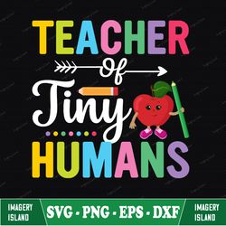 Teacher Of Tiny Humans, Teacher Svg, Funny Teacher Quote, Funny Teaching Svg, Para Svg, Kindergarten Teacher Svg, Pre-K