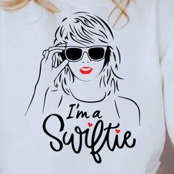 Swiftie Svg, I'm A Swiftie Svg, Taylor Swiftie Png, I'm A Swiftie Png, Black White, Sublimation Svg, Digital Download