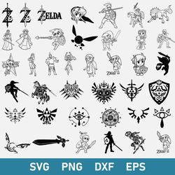 Zelda Bundle Svg, The Legend Of Zelda Svg, Zelda Svg, Png Dxf Eps Digital File