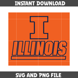 Illinois Fighting Illini Svg, Illinois Fighting Illini logo svg, Illinois Fighting Illini University, NCAA Svg (56)