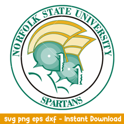 Norfolk State Spartans Logo Svg, Norfolk State Spartans Svg, NCAA Svg, Png Dxf Eps Digital File