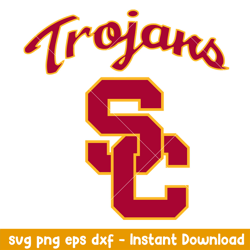 Southern California Trojans Logo Svg, Southern California Trojans Svg, NCAA Svg, Png Dxf Eps Digital File