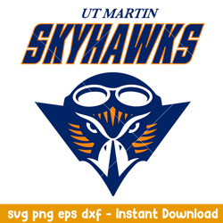 Tennessee Martin Skyhawks Logo Svg, Tennessee Martin Skyhawks Svg, NCAA Svg, Png Dxf Eps Digital File