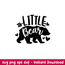 Little Bear Family, Little Bear Family Svg, Mom Life Svg, Mothers day Svg, Family Svg, png, dxf, eps file