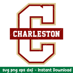 College of Charleston Cougars Logo  Svg, College of Charleston Cougars Svg, NCAA Svg, Png Dxf Eps Digital File