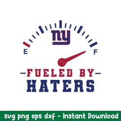 Fueled By New York Giants Svg, New York Giants Svg, NFL Svg, Png Dxf Eps Digital File