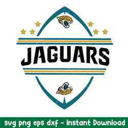 Jacksonville Jaguars Monogram Logo Svg, Jacksonville Jaguars Svg, NFL Svg, Png Dxf Eps Digital File
