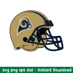 Los Angeles Rams Helmet Logo Svg, Los Angeles Rams Svg, NFL Svg, Png Dxf Eps Digital File