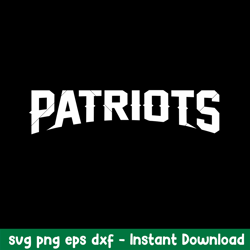 New England Patriots Logo Text Svg, New England Patriots Svg, NFL Svg, Png Dxf Eps Digital File