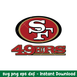 San Francisco 49ers Logo Svg, San Francisco 49ers Svg, NFL Svg, Png Dxf Eps Digital File