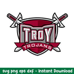 Troy Trojans Logo Svg, Troy Trojans Svg, NCAA Svg, Png Dxf Eps Digital File