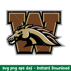 Western Michigan Broncos Logo Svg, Western Michigan Broncos Svg, NCAA Svg, Png Dxf Eps Digtal File