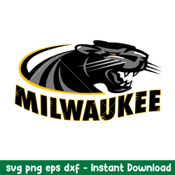 Wisconsin Milwaukee Panthers Logo Svg, Wisconsin Milwaukee Panthers Svg, NCAA Svg, Png Dxf Eps Digital File