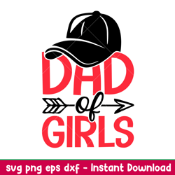 Dad Of Girls, Dad Of Girls Svg, Dad Life Svg, Fathers Day Svg, Best Dad Svg,png,dxf,eps file