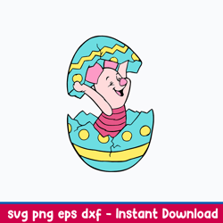 Piglet Svg, Winnie the Pooh Svg, Png Dxf Eps File