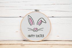 Easter cross stitch pattern Bunny cross stitch pattern Easter bunny cross stitch pattern Cute cross stitch pattern