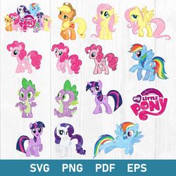 My Little Pony Bundle Svg, Little Pony Svg, Poy Svg, Png Pdf Eps Digital File