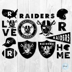 Oakland Raiders Bundle Svg, Oakland Raiders Svg, Oakland Raiders Team Svg, Nfl Svg, Png Dxf Eps File