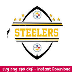 Baseball Pittsburgh Steelers Team Svg, Pittsburgh Steelers Svg, NFL Svg, Png Dxf Eps Digital File