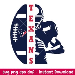 Houston Texans Player Baseball Svg, Houston Texans Svg, NFL Svg, Png Dxf Eps Digital File