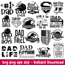 Father Bundle Vol , Fathers Day Bundle Svg, Dad Life Svg, Fathers Day Svg, Best Dad Svg,png,dxf,eps file