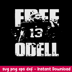 Free Odell Beckham Jr Football Svg, Free Odell Svg, Png Dxf Eps File