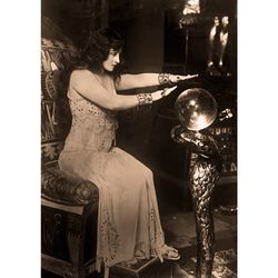 gypsy fortune teller with a crystal ball. photographic art print. gothic home decor. magical artwork. wicca gift. 829.
