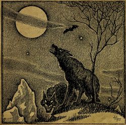 Two Werewolves under the Full Moon. 1114.