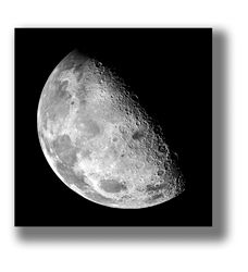 vintage photograph of the moon. beautiful scientific poster. astronomy illustration. nasa wall hanging. 744